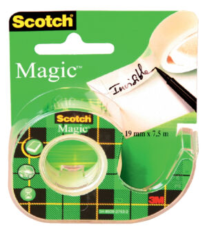 PLAKBAND 3M SCOTCH 12MMX10M MET TAPEHOUDER MAGIC