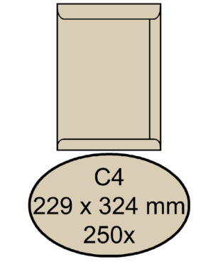 ENVELOP QUANTORE AKTE C4 229X324 120GR CREMEKRAFT